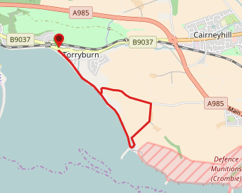 Shore Road, Torryburn to Crombie Point