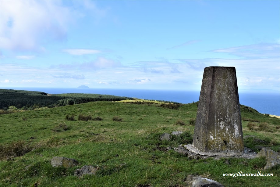 Trig point on Brown Carrick Hill