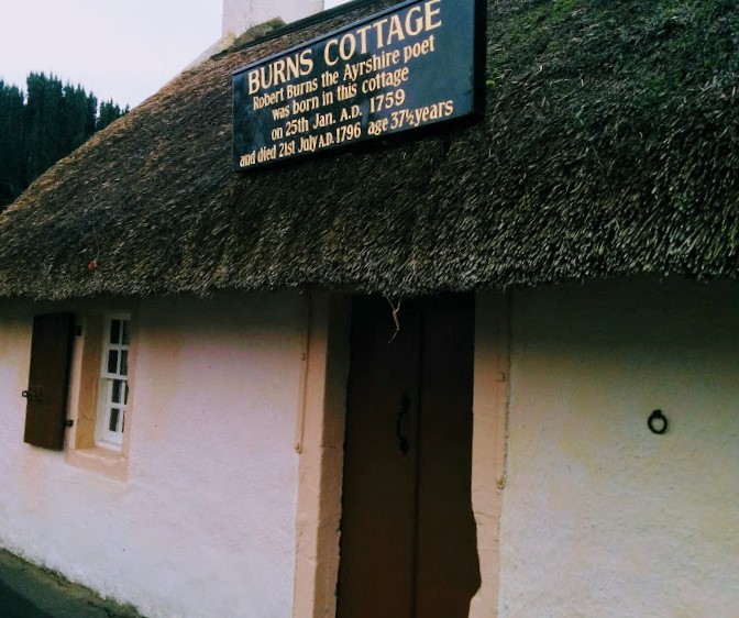 Close up of Burns Cottage