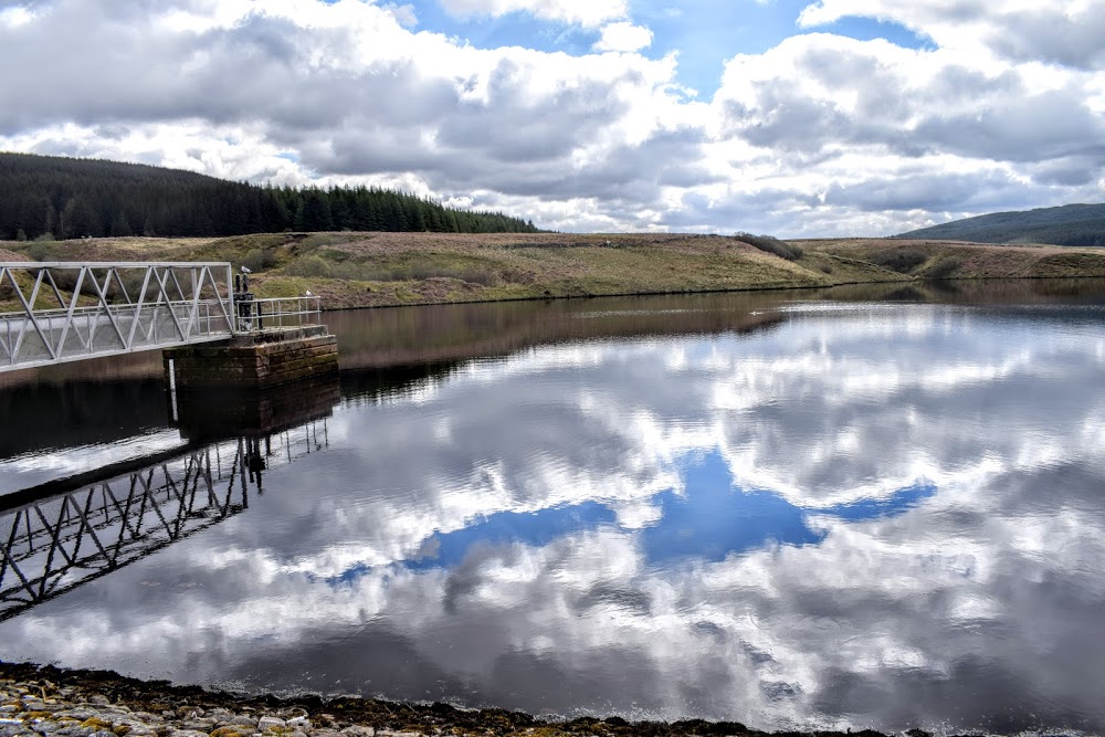 View across Glengavel Reservoir
