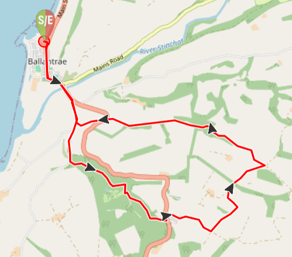 Image showing map of the walking route