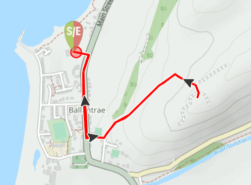 Image showing route map for Panorama Walk, Ballantrae