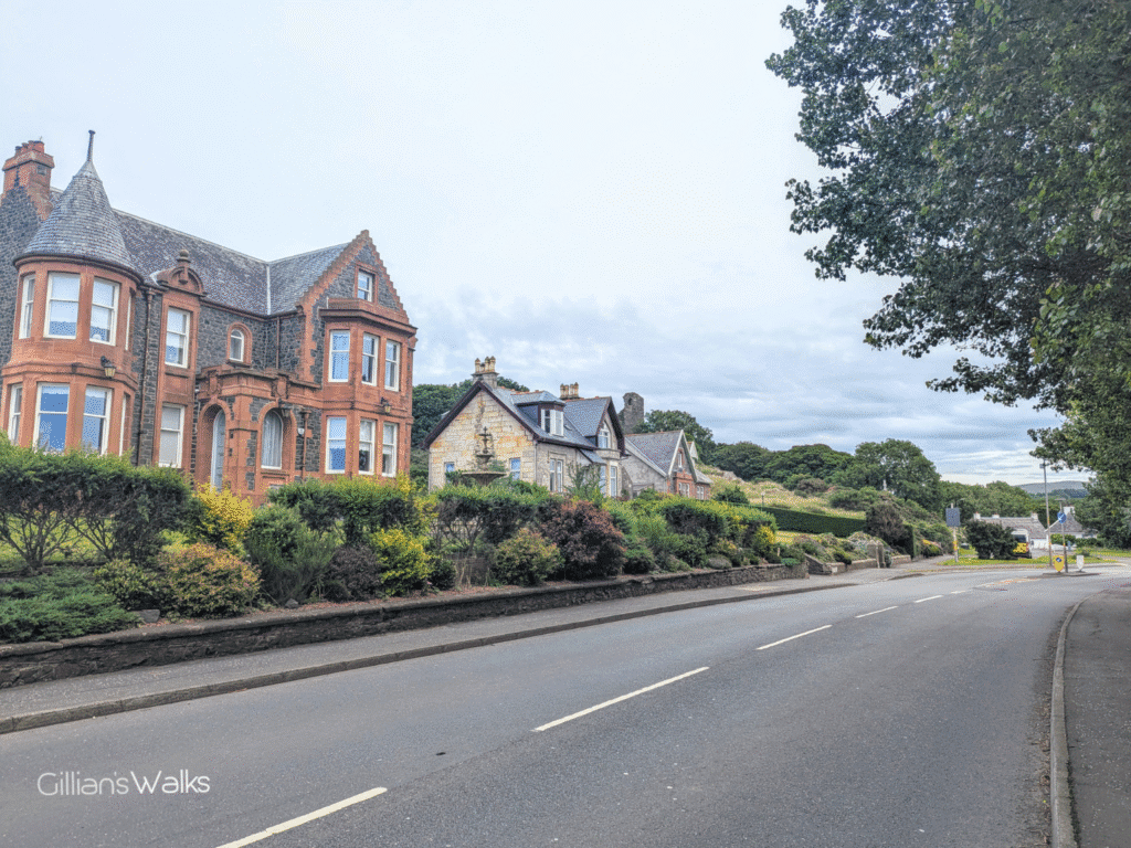 Large villas at the roadside in Ballantrae 