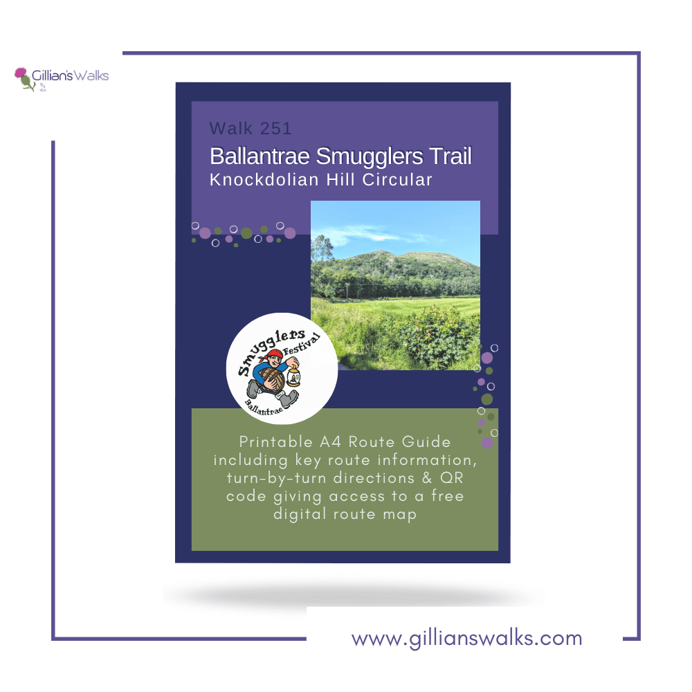 Printable Route Guide - Ballantrae Smugglers Trail: Knockdolian Hill Circular