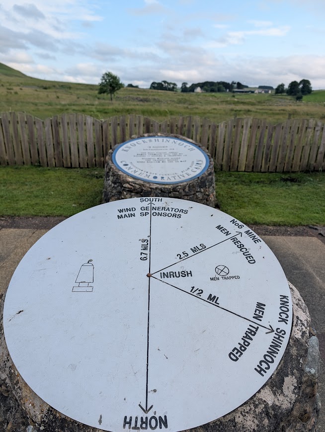 Viewfinder explaining the location of the Knockshinnoch Pit Disaster